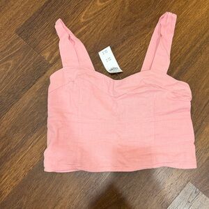 Abercrombie & Fitch Light Pink Button-Up Top